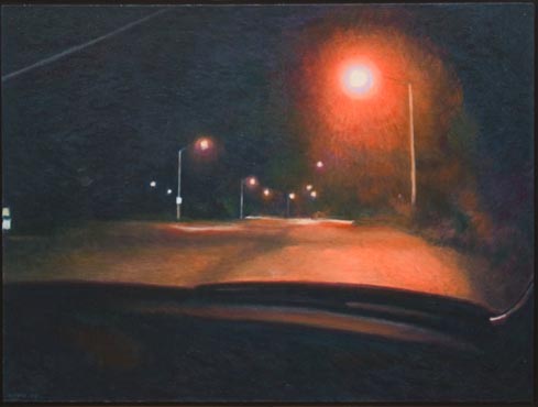 Night Road: Orange Lights